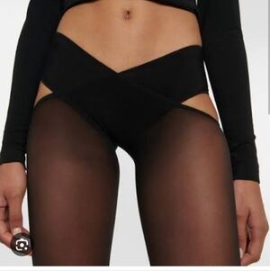 Wolford  Stay-Hip Tights in Black